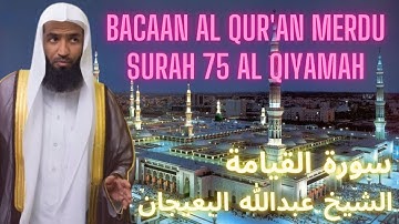Quran Surah Al Qiyamah 75 - Abdullah Al Bu'ayjaan  |  سورة القيامة الشيخ عبدالله البعيجان