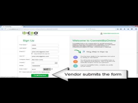 ConnektBizOnline (CBO) - External Vendor Registration and Approval