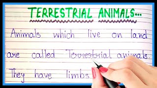 What are terrestrial animals | Definition of terrestrial animals