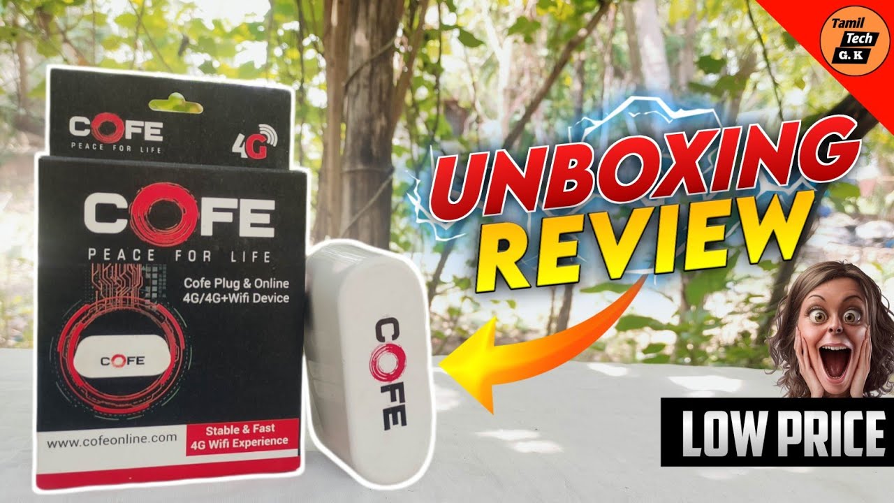 Cofe Router Unboxing review in Tamil || Low Price || All Sim Support, 4G Wifi, etc.., ||
