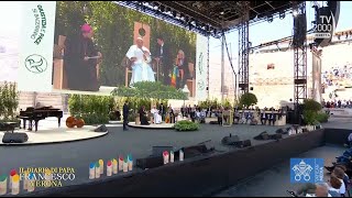 Papa Francesco a Verona - Incontro 'Arena di Pace - Giustizia e Pace si baceranno'