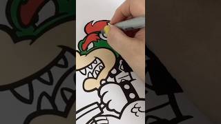 Coloring Super Mario Kart Bowser #coloring #supermario #bowser #mariokart