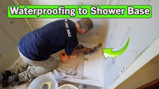 Shower Pan Base Waterproofing