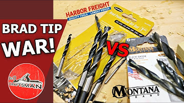 Comparing Harbor Freight and Montana Brand Brad Drill Bits