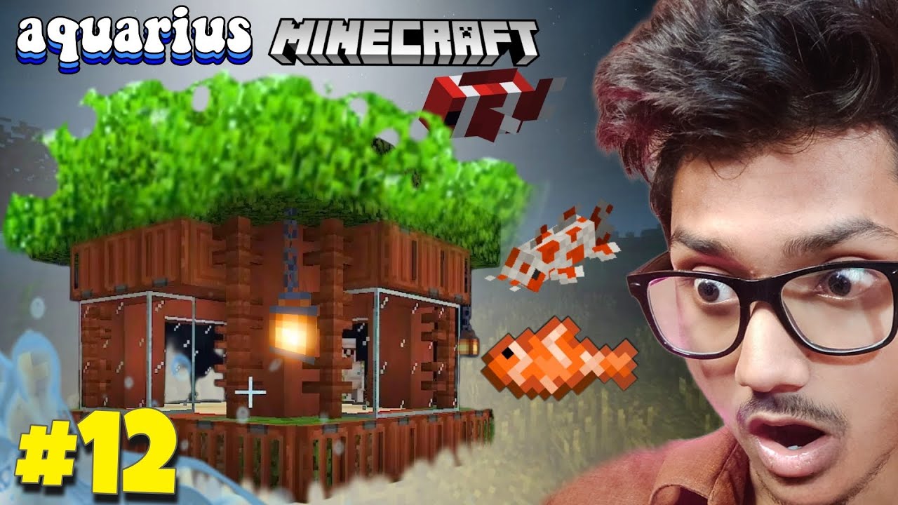 I MADE AQUARIUM IN MINECRAFT SURVIVAL SERIES EPISODE #12 | AGENT GAMING