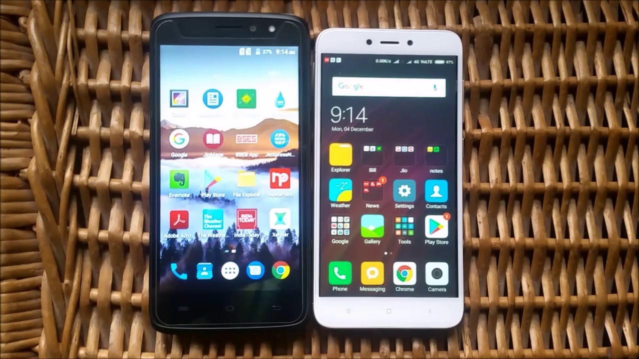 Redmi 4 vs Xolo era 2 size comparison