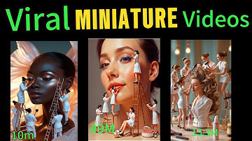 How I Create Tiny World Miniature Videos with Al (Make Money with Youtube channel)