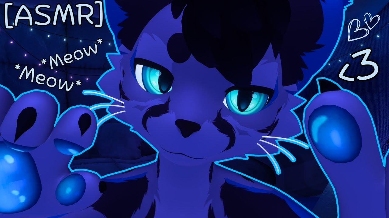 [Furry ASMR] Kitty gives you close up tingles for sleep :3 [Sleep-aid] [Soft-spoken] [Whispering]