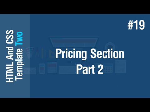 [Arabic] HTML & CSS Template Two 2021 - #19 - Pricing Section - Part 2