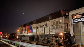 NJT GP40PH-2B 4217 & PL42AC 4009 Working Bay Head Shuttles - Diesels on the Lower Coast Line 8/19/22
