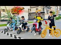 لما اخوك الصغير يشارك في سباق اسكوترات كهربا والفايز بياخد عجله مصنوعه من الذهب نهايه حزينه 