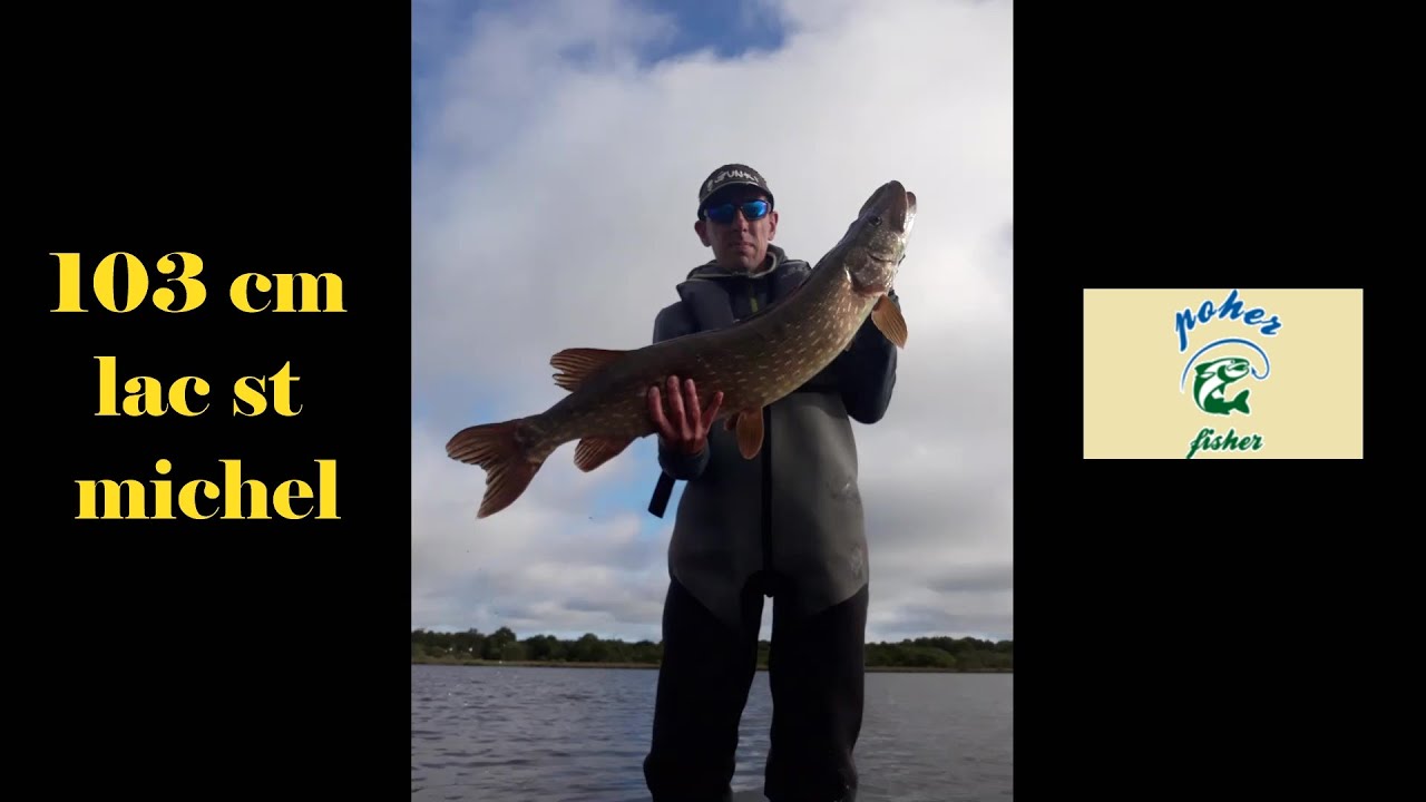 brochet métré 103 cm lac st Michel YouTube