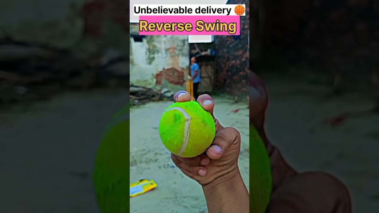 Unbelievable Reverse Swing delivery Ball tips in tennis cricket 🏏