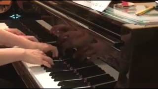 Bach Piano Duet: Rehearsal of Brandenburg Concerto No. 5: III. Allegro - arranged by E. Bindman