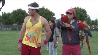 Yuba City man including parrots with his workout