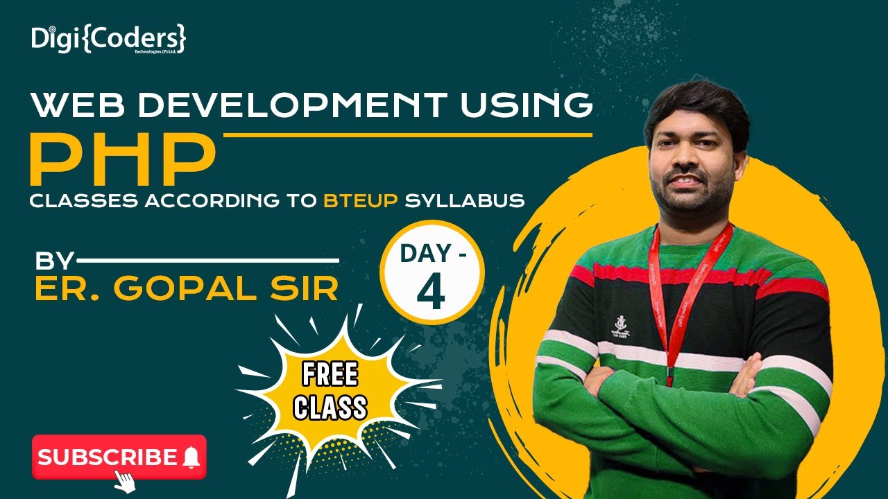 PHP Syllabus Day -4 | DigiCoders Technologies - YouTube