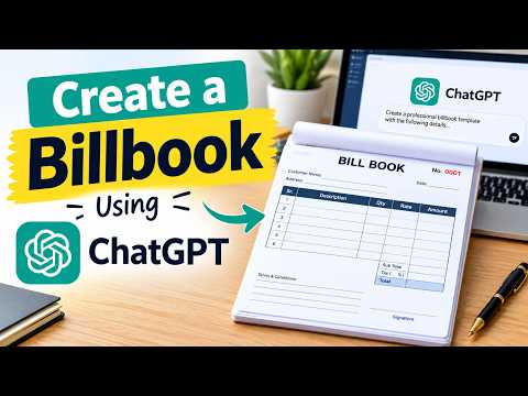 How to Create a Professional Bill Book with ChatGPT | Easy AI Bill Maker Tutorial 2026