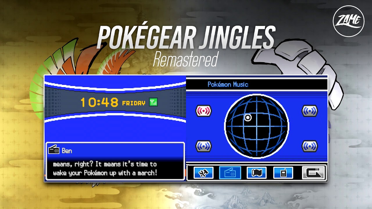PokéGear Radio Jingles: Remastered (Lullaby, March, Pokémon Channel) ▻ Heart  Gold & Soul Silver - YouTube
