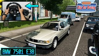 City Car Driving | BMW 750i E38 - Logitech G920 Steering Wheel Gameplay screenshot 5