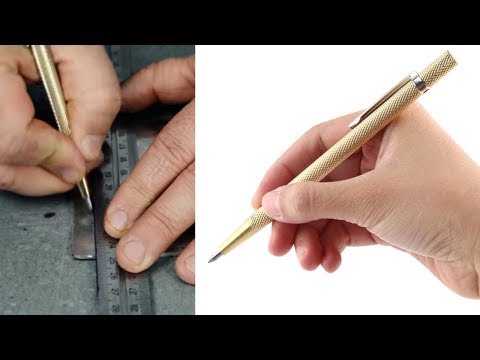 Marcador de latón con punta de tungteno, SCRIBE UTILITY TUNGSTEN - YouTube