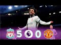 ملخص مباراة مانشستر يونايتد 0 5 ليفربول تألق محمد صلاح وجنون حفيظ دراجي