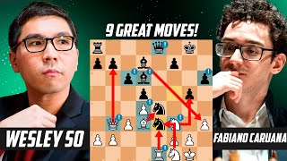 Wesley So *CRUSHED* Fabiano Caruanawith 9 Great Moves - Sinquefield Cup 2022