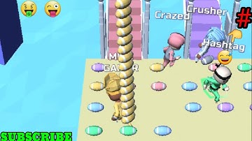 Bridge Race : Gameplay Walkthrough | Android,ios All Levels Game | No Commentary Level 521 - 525.👈👆👍