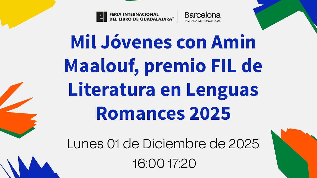 Mil Jóvenes con Amin Maalouf, premio FIL de Literatura en Lenguas Romances 2025