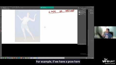 Line Of Action in gesture drawing explained by Krutitwa DhalSamanta, storyboard artist.