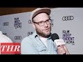 Seth Rogen, Evan Goldberg & Sam Catlin on the 'Preacher' Red Carpet