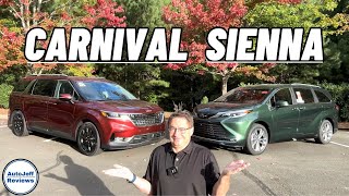 Sienna vs Carnival: Who Wins this 2024 Battle of the Minivans?