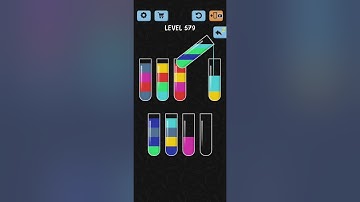 Water Color Sort Level 579 Walkthrough Solution iOS/Android