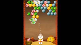 Line bubble game 2 level 254 라인버블 레벨 254 LINE バブル2