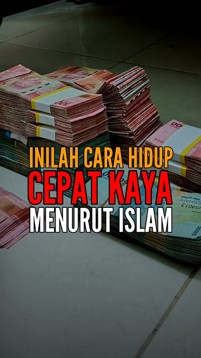 Inilah cara hidup cepat kaya menurut islam #shots #shortvideo #short   #islam #feedshorts #islamic