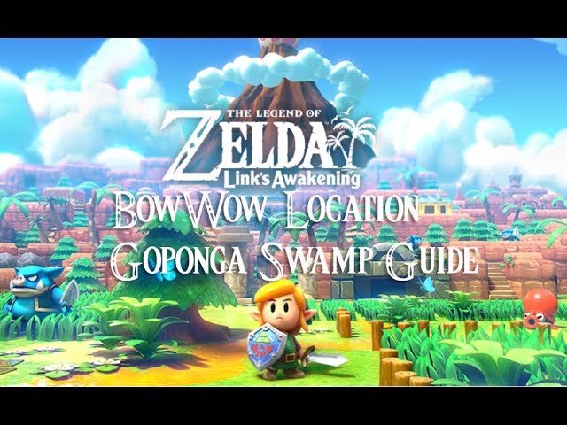 Zelda Link's Awakening: Bottle Grotto & Goponga Swamp walkthrough