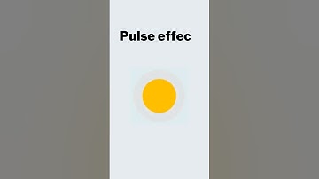 Pulse Effect HTML/CSS.