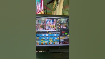 4 camera live mixing streaming Led wall out all with GoLive Software