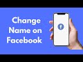 How to Change Name on Facebook (2022)