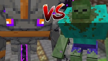 Obsidian Golem vs Mutant zombie