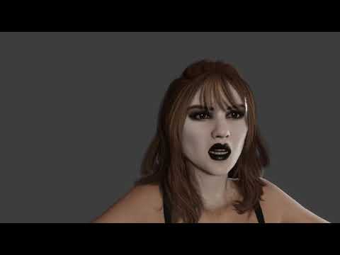 Audio2face testing in blender (eevee)