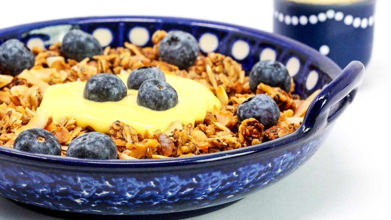 GRANOLA zuckerfrei - gesundes KNUSPERMÜSLI