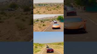 Lamborghini in THAR desert 🏜️#shorts