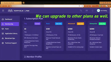 Membership on Morpheus Labs BPaaS