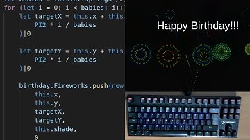 ASMR CODING | Fireworks (No talking)