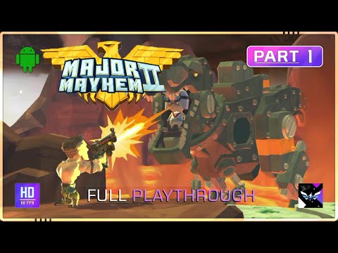 MAJOR MAYHEM 2 Gameplay Walkthrough Part 1 [Android/iOS] - No Commentary FULL GAME