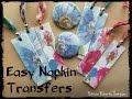 Easy Napkin Transfers for Polymer Clay