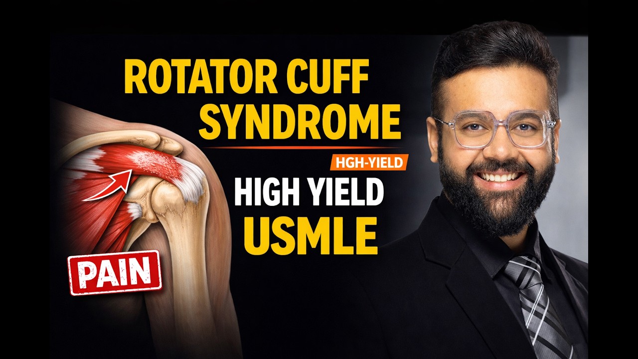 Синдром вращательной манжеты плеча: высокоэффективный обзор для подготовки к экзаменам USMLE Step...