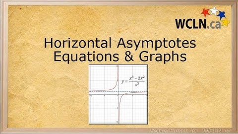 WCLN - MATH - Horizontal Asymptote of Rational Equations