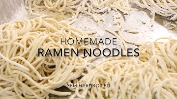 Homemade Japanese Ramen Noodles From Scratch