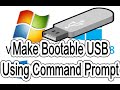 How to make bootable usb using command prompt